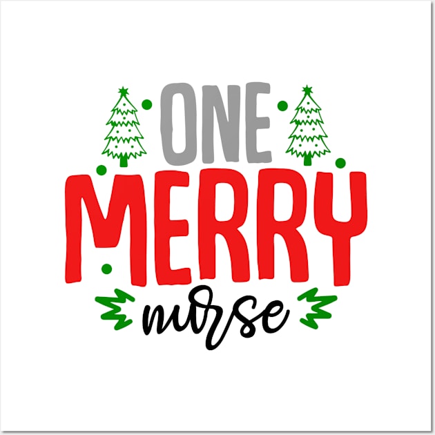 One merry nurse Wall Art by MZeeDesigns